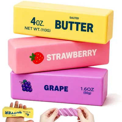 Produktbild von Fidget Spielzeug Set, 3-teilig, groß und XXL, für Stressabbau