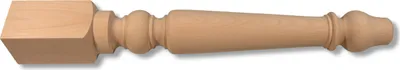 Produktbild von Ignatius Tischholzbein Tischbein Holzbein Holz Pappel Höhe: 760 mm Durchmesser 95mm, 4 Stück