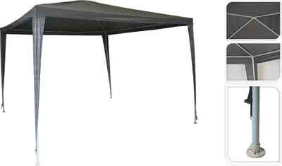 Produktbild von ProGarden Partyzelt 300x300x245 cm Grau