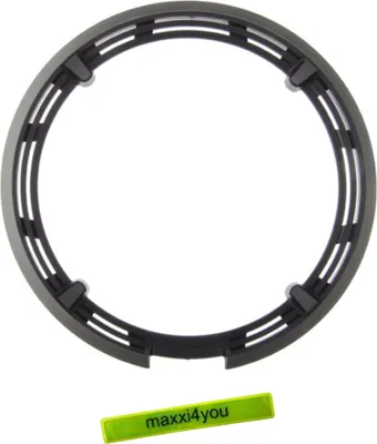 Image de Anneau de protection de chaîne Shimano pour FC-M590 Gris/Noir 48 dents incl. bande réfléchissante maxxi4you