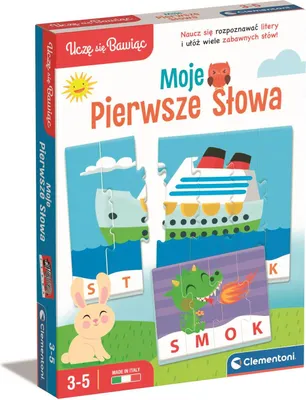 Zdjęcie produktu dla Gra Edukacyjna Dla Dzieci Moje Pierwsze Słowa Clementoni