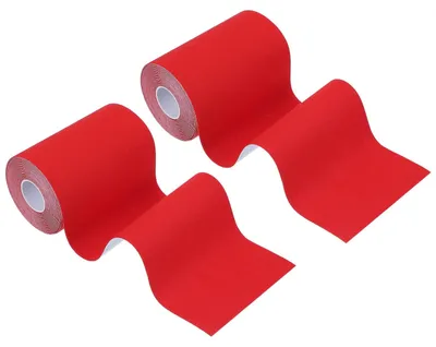 Zdjęcie produktu dla Taśmy kinezjologiczne, wymiary 40 cm x 10 cm, 2 rolki, kolor czerwony