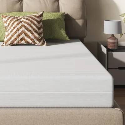 Zdjęcie produktu dla Materac z pianki zimnej 120 x 200 cm, wysokość 20 cm, miękki pokrowiec z tkaniny, średnia twardość, ergonomiczny