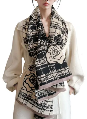 Produktbild von Eleganter Pashmina Schal für Damen mit Karomuster
