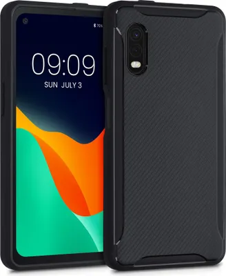 Produktbild von kwmobile Hülle kompatibel mit Samsung Galaxy Xcover Pro - Handyhülle Silikon Case - Carbon Schwarz