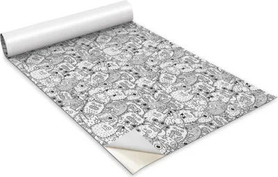 Obrázek produktu pro Samolepicí fólie na nábytek - dekorační fólie - stolní nábytek - lze stříhat na míru - doodle monster - 100 x 50 cm