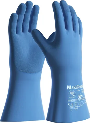 Produktbild von ATG® MaxiChem® Chemikalienschutz-Handschuhe (76-730) 7, blau/blau