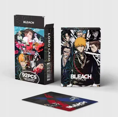 Produktbild von Lomo Bleach Anime Ichigo & Rukia Cards – 60 Cards + 32 Stickers (92 pieces)