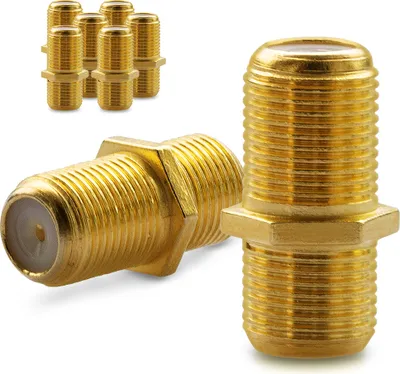 Produktbild von 8x F Verbinder Sat Kupplung Antennen Koaxialkabel Kabel Adapter Buchse Koaxial