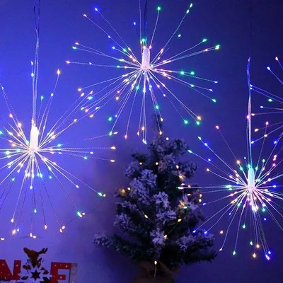 Immagine prodotto di Ghirlanda luminosa natalizia colorata, luci decorative