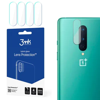 Produktbild von 3mk Hybridglas Lens Protection für OnePlus 8 5G Kamera Objektiv Kameralinse 0,16mm 6H (4 Stück)
