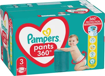 Productafbeelding van Pampers Pants Broekjes, jongens/meisjes, maat 3, 6-11 kg, 128 stuks