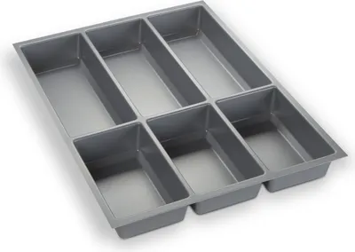Produktbild von ORGA-BOX III Besteckeinsatz grau 473,5 x 344 mm für 45 cm Schublade Nobilia ab 2013