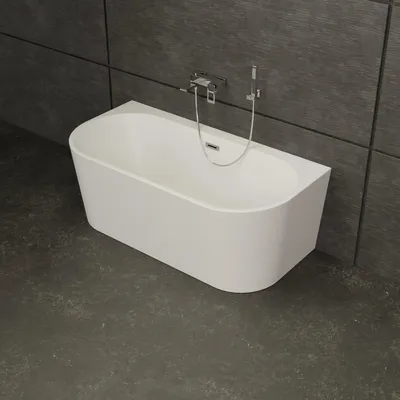 Produktbild von Freistehende Badewanne Naos 160 weiß 160 x75 x58 cm