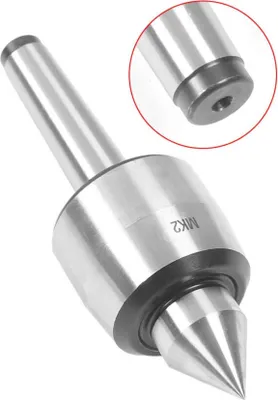 Produktbild von Mitlaufende Körnerspitze für Drehbank, Präzise Zentrierspitze, Rollkörner, Reitstock-Spitze, langlebiges Kegelzentrum für Werkzeugmaschinen