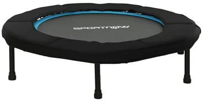 Produktbild von Fitness-Trampolin ?102 cm, faltbar, mit rutschfestem Stahlrahmen, 100 kg Belastbarkeit, blau