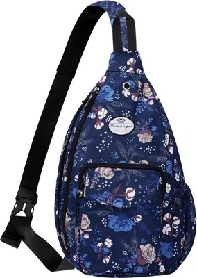 Produktbild von Famanu Brusttasche Crossbody Bag - Wasserabweisend, Blumenmuster, für Damen