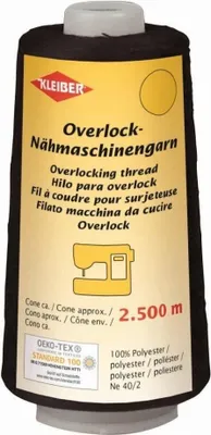 Produktbild von KLEIBER Overlock-Nähmaschinengarn 2.500 m schwarz