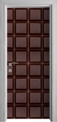 Produktbild von Tür Selbstklebende 80x210 cm Türfolie Türtapete Klebefolie - dunkle Schokolade