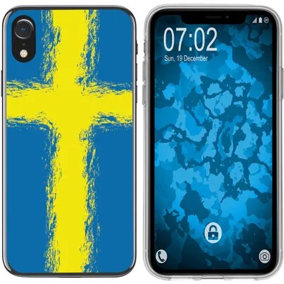 Produktbild von PhoneNatic Case kompatibel mit Apple iPhone Xr Silikon-Hülle WM Schweden M12