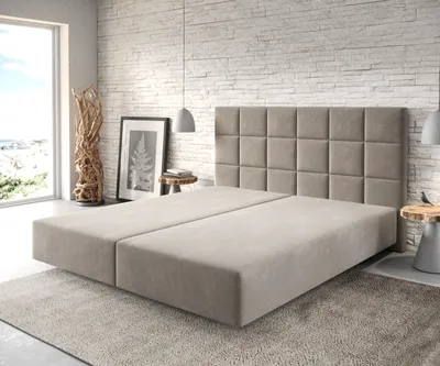 Produktbild von DELIFE Boxspringgestell Dream-Fine 180x200 cm Mikrofaser Beige