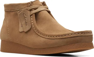 Image de Clarks Wallabee Evo Bottes en daim, Beige 43 EU