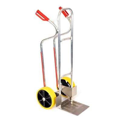 Produktbild von Aluminium Sackkarre 200 kg - Ladeschaufel 280x280 mm - EU (Räder nach Ihrer Wahl - siehe Varianten) HIER: PolyurethanRad / PVC-Felge / Gleitlager