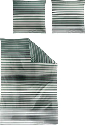 Produktbild von Irisette Lyocell-Satin Bettwäsche-Garnitur Lotus 8578 Farbe salbei 135x200+80x80cm