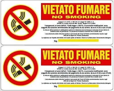 Immagine prodotto di Adesivo Fluorescente Rauchen verboten.