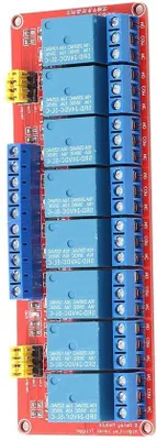Obrázok produktu pre 8-kanálový reléový modul 24 V s optoizoláciou, modul pre vysoký a nízky prúd