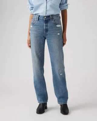 Zdjęcie produktu dla Spodnie jeans damskie Levi's, model A1959 0064 - 501, w stylu lat 90., autentyczny produkt vintage