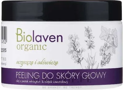 Obrázok produktu pre Biolaven Odświeżający Peeling do skóry głowy Olej z Pestek Winogron & Olejek Lawendowy, 150 ml