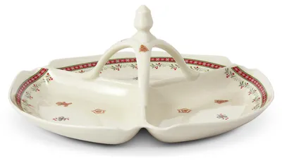 Zdjęcie produktu dla Trzyczęściowy kabaret, świąteczna porcelana, 29,5 cm, piernik, Leander
