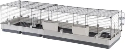 Produktbild von Ferplast Kaninchenkäfig Krolik 200 Grau 205x60x50 cm