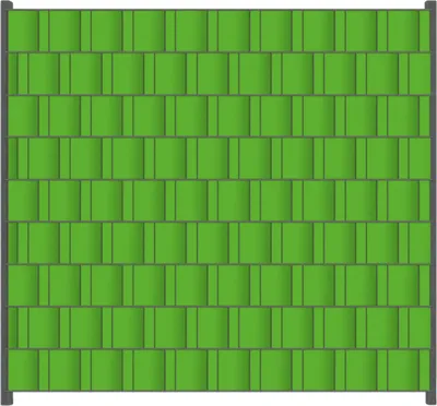 Produktbild von Wallario Zaunsichtschutz mit Motiv Maigrün für Ein- und Doppelstabmatten Zäune in der Größe 200 x 180 cm