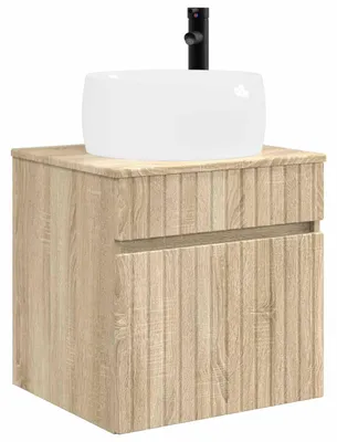 Image de Meuble de lavabo mural Chêne Sonoma 49 x 44,5 x 66 cm