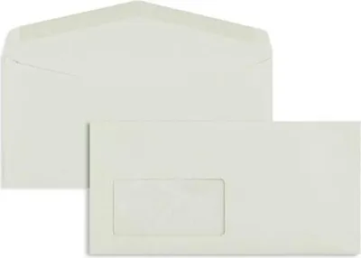 Produktbild von Briefumschläge DINlang 75g/qm gummiert Fenster VE=1000 Stück grau