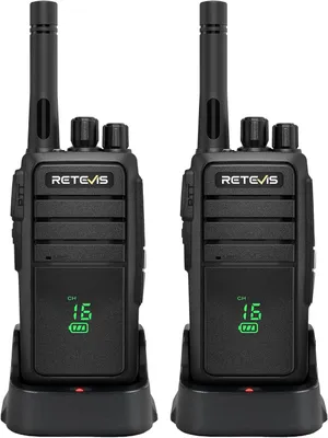 Obrázek produktu pro Retevis RT21H vysílačky pro dospělé, bez licence, se skrytým displejem, IP54, nabíjení typu C, VOX, tísňové volání, obousměrná vysílačka pro turistiku, kempování