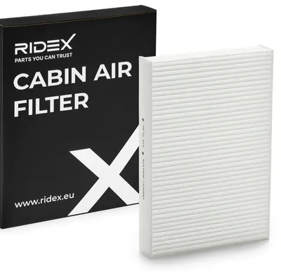 Produktbild von RIDEX 424I0050 Innenraumfilter Pollenfilter für VW Golf IV Schrägheck (1J1) Golf V Schrägheck (1K1) Polo Schrägheck (6R1, 6C1) für SKODA für BMW