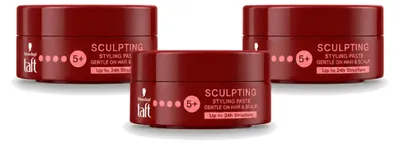 Obrázok produktu pre 3 kusy modelovacej pasty Taft – flexibilná fixácia – 75 ml – výhodný balík