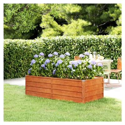 Produktbild von Hochbeet Rostig 160x80x45cm Cortenstahl für Garten und Balkon