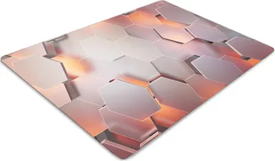 Obrázek produktu pro Ochranná podložka pod židli - Ochranná podložka pod židli - Podlahová podložka - 100x70 cm - Šestihranná