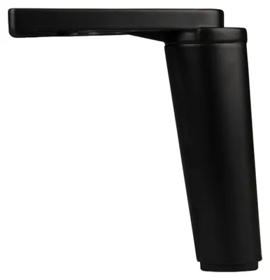 Zdjęcie produktu dla Noga meblowa czarna do łóżka szafki skośna metalowa mocny udźwig loft 14 cm