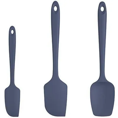 Produktbild von Silikon Teigschaber 3er-Set Mitternachtsblau 315℃ hitzebeständig