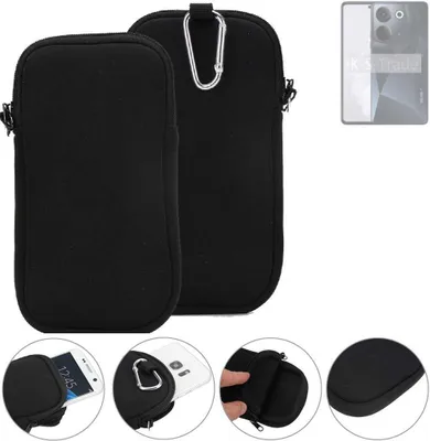 Produktbild von K-S-Trade Neopren-Hülle Handyhülle kompatibel mit Tecno Camon 20 Schutzhülle Neoprenhülle Sleeve Schutz-Hülle Gürtel Tasche Case Holster