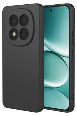 Productafbeelding van MobyDefend Hoesje - Geschikt voor Xiaomi Redmi Note 15 Pro 5G  -  Matte Siliconen Backcover - Zwart