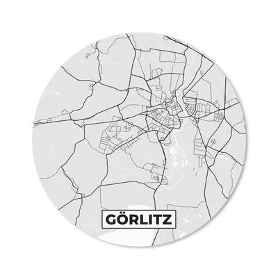 Produktbild von MuchoWow® Mauspad Mousepad Stadtplan - Görlitz - Deutschland - Karte 30x30 cm - Mousepads - Maus Mat - Pad - Mausunterlage - Tischunterlage - Schreibtischmatten