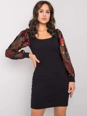 Produktbild von Rue Paris Minikleid für Frauen Gwenegan schwarz S/M