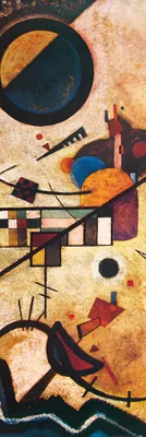 Obrázek produktu pro Wassily Kandinsky umělecký obraz - Gegenklänge, 1924 (158 x 53 cm)