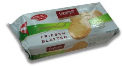 Obrázek produktu pro Open Food 4006952008169, e503, e503ii, sojamehl, magermilchpulver, maisstärke, backtriebmittel (ammoniumhydrogencarbonat), zucker,..., 523 kcal, 5 g, 61 g, 31 g
